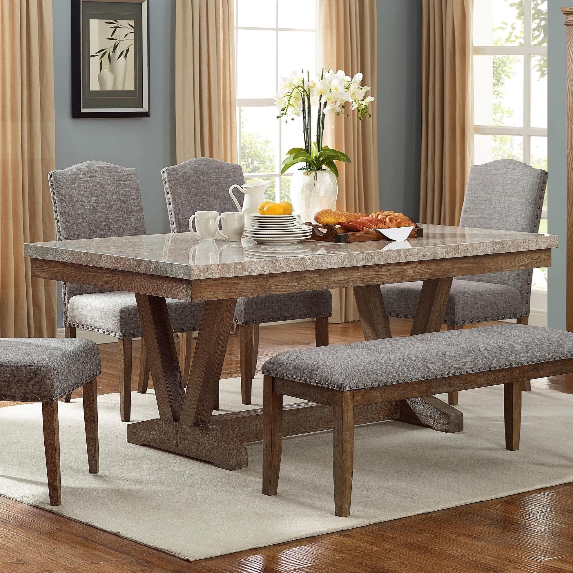 Crown Mark Vesper Dining 1211T4272 Rectangular Dining Table Bullard